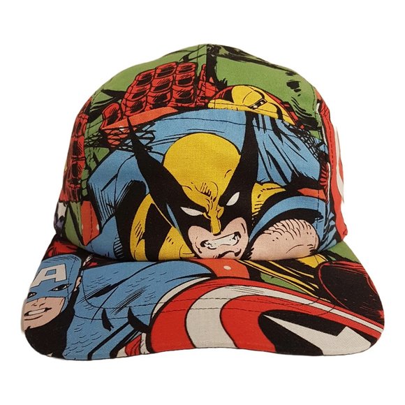 Handmade Marvel Comics Hat Trucker Hat Classic Cap Avengers Wolverine Superhero - Picture 16 of 16